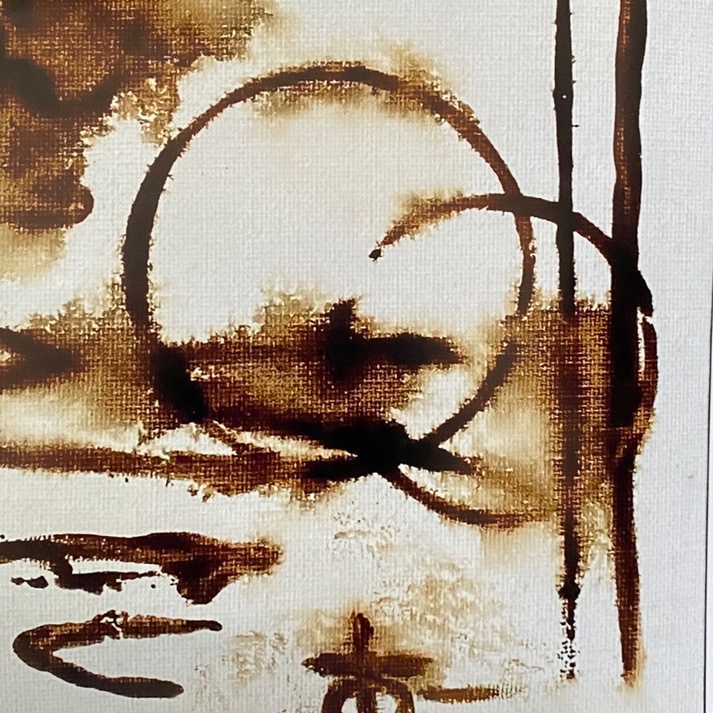 Abstract Art unique Coffee Painting Print 16“X 20” Coffee decor - Picture 3 of 5